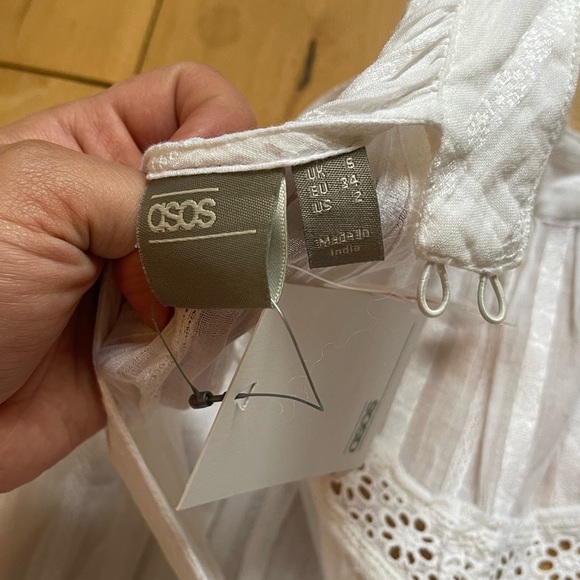 ASOS | White Detailed Maxi Dress - Picture 6 of 9